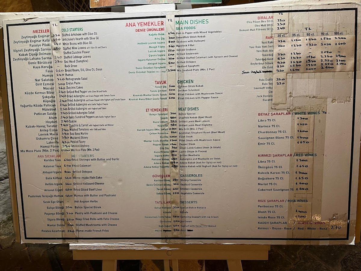 Menu Bahce Restaurant-1